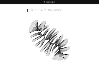 On Generative Algorithms